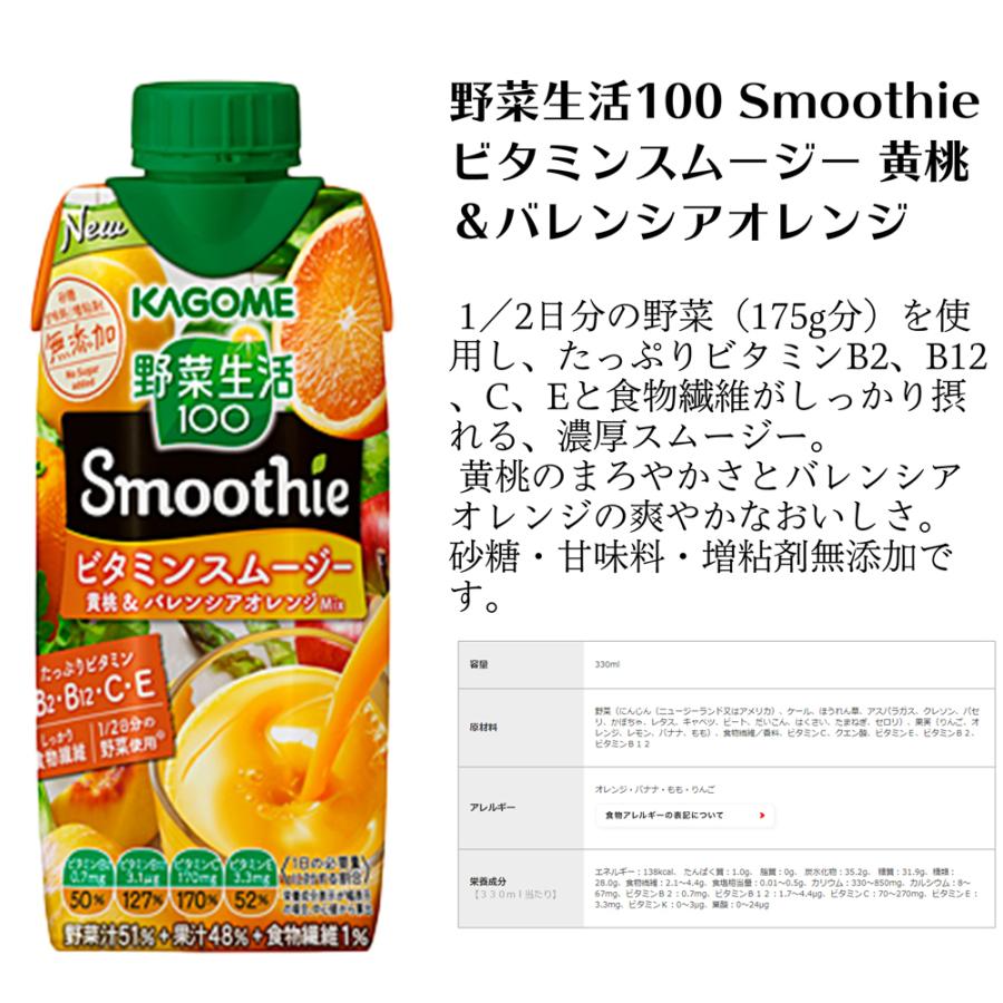 激安 超特価 スムージー 野菜生活100 Smoothie 36本 黄桃 バレンシアオレンジ 完熟バナナ 豆乳 グリーンスムージー マスカット 巨峰 せとか Materialworldblog Com