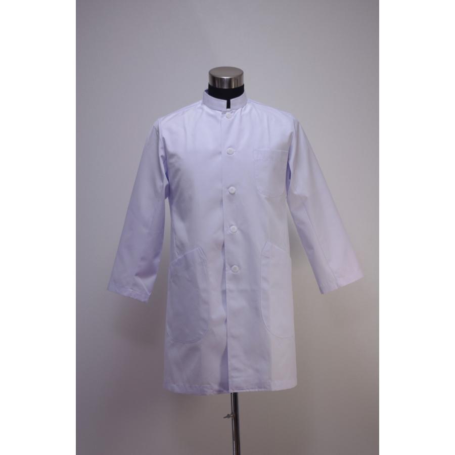 男性用スタンドカラー白衣・診察衣/シングル長袖｜ito-uniform