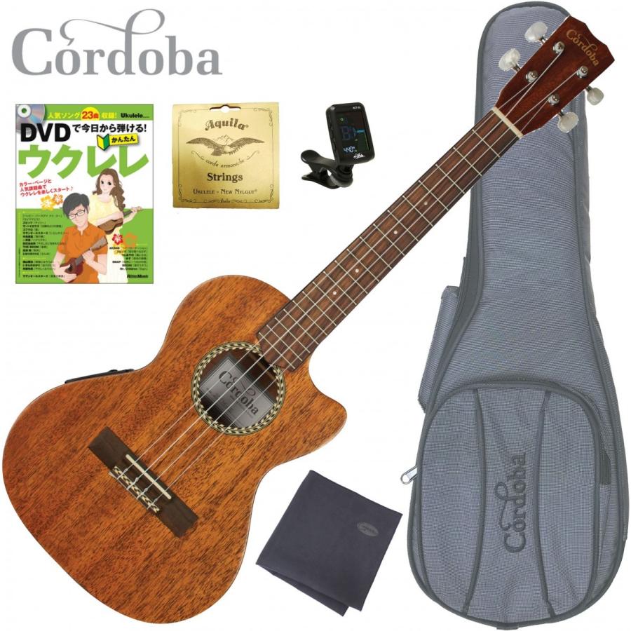 調整済で弾きやすいテナーウクレレCordoba 20TM-CE セット : 伊藤楽器 