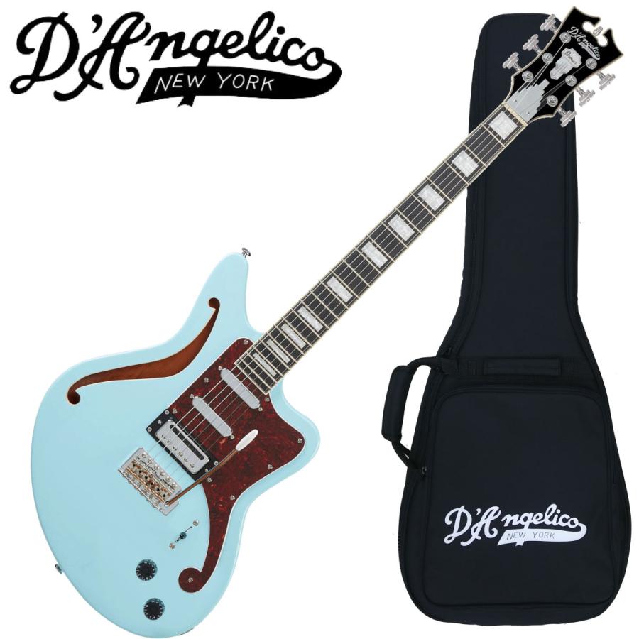 調整済で弾きやすい D'Angelico / Premier Bedford SH Sky Blue : 伊藤