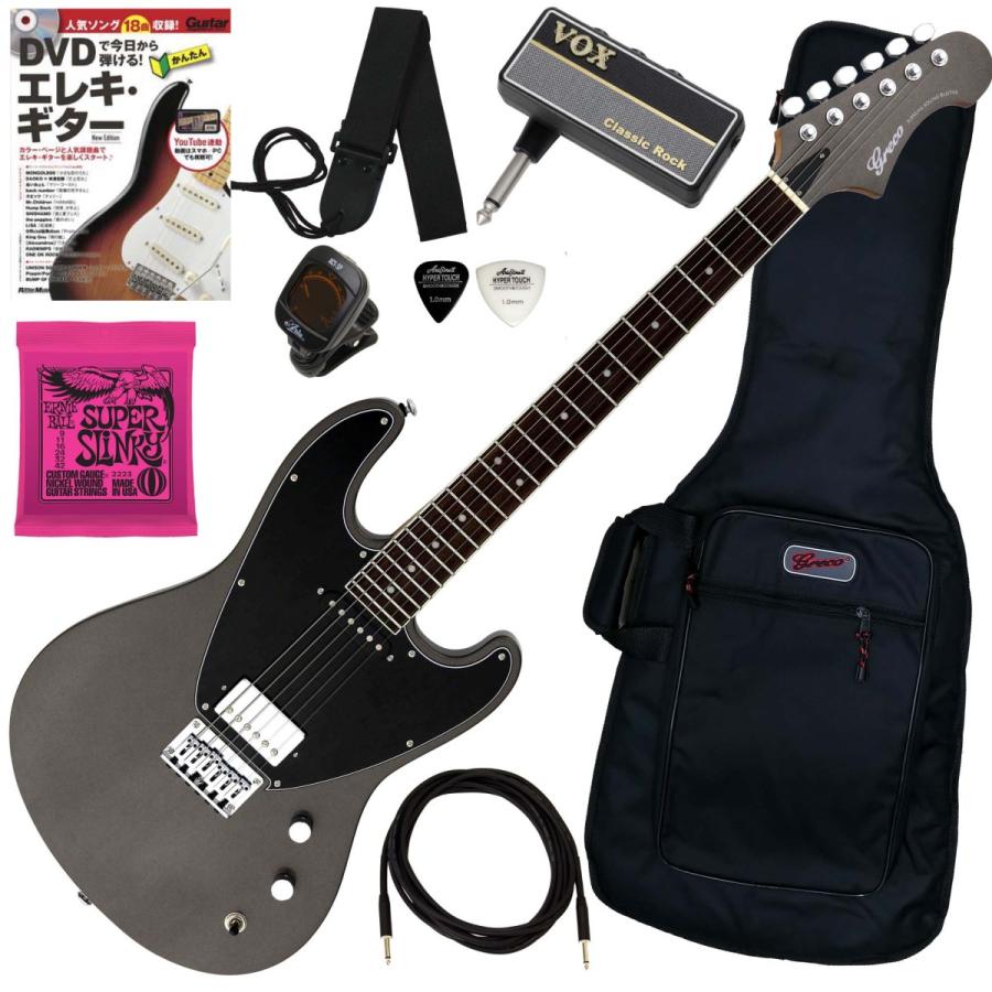 Greco 調整済で弾きやすいBGW22 SH エレキギター初心者セット