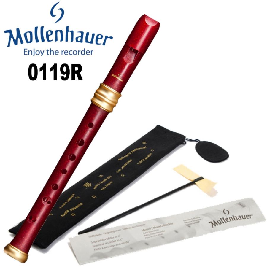 MOLLENHAUER DREAM 0119R ABS樹脂レッド ソプラノリコーダー MOLLENHAUER DREAM 0119R ABS樹脂レッド ソプラノリコーダー