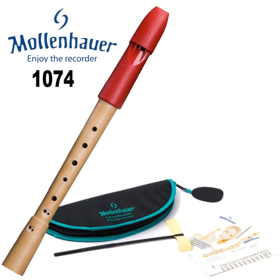 MOLLENHAUER PRIMA 1074 ペアーウッド/樹脂 ソプラノリコーダー-国内