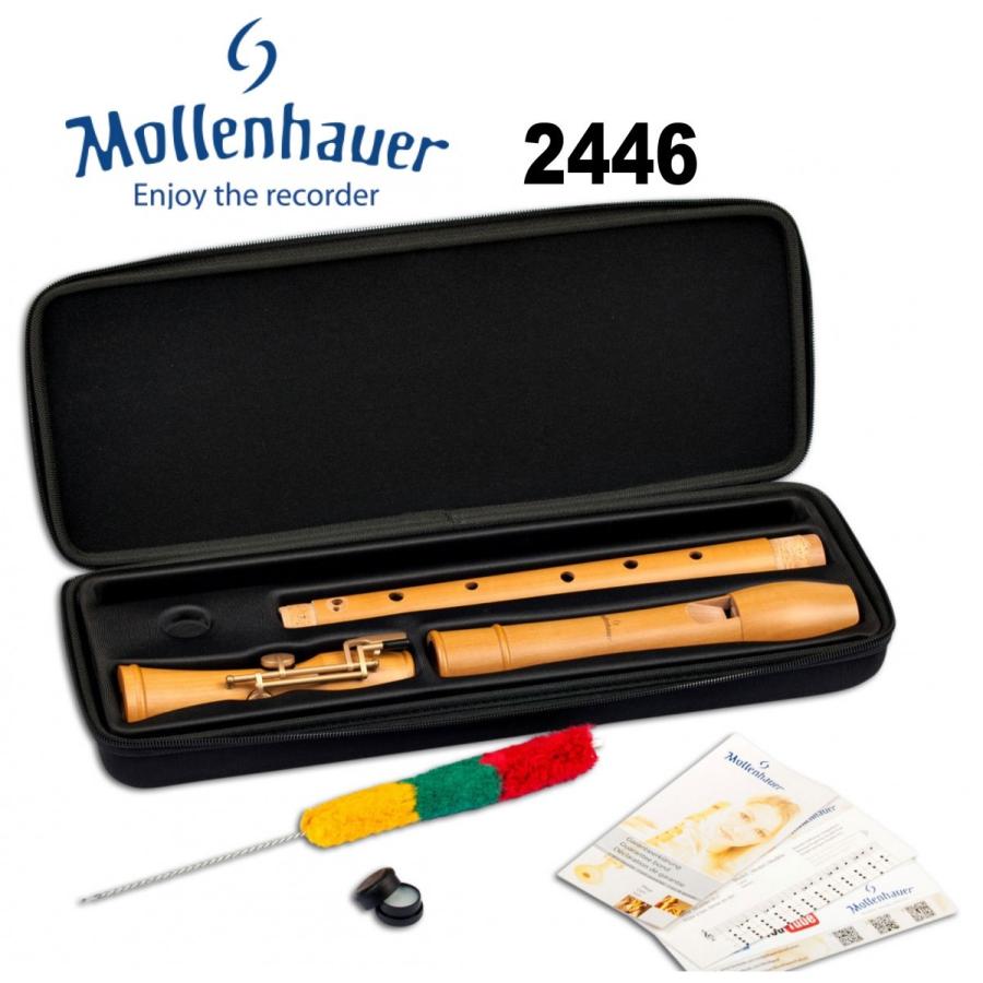 MOLLENHAUER テナーリコーダー ペアーウッド 2446 キー付 -国内正規品