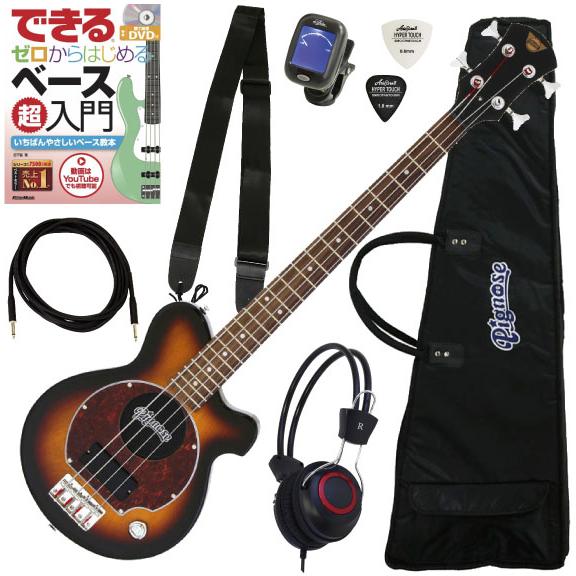 調整済みで弾きやすい Pignose / PGB-200 エレキベース初心者セット 