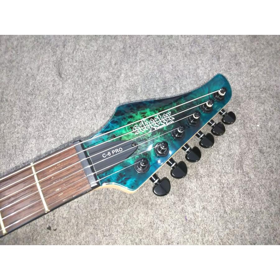 ★限定生産　SCHECTER　AD-C-6-FR-PRO　ARB 改★ Schecter C-6 Pro - aurora burst Str shape electric guitar