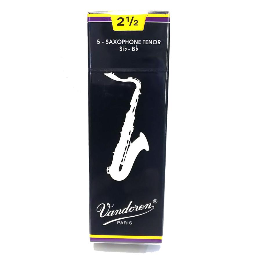Vandoren / テナーサックス用リード 2 1/2 青箱 5枚入り VandorenTraditionalTenorSax2