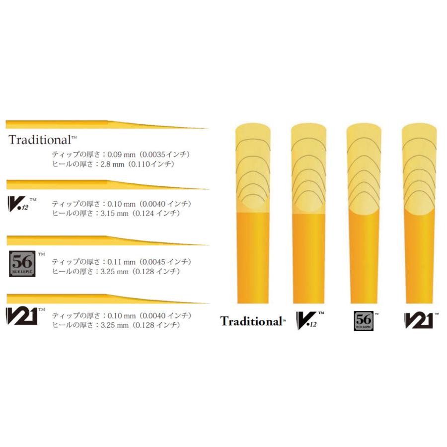 Vandoren V12 3 1/2 クラリネットリード 10枚入り 2箱 windforest_2024101102720