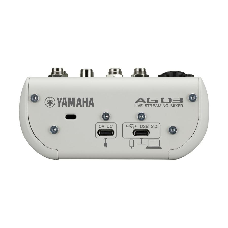 【新品未使用】YAMAHA AG03MK2 W ホワイト ヤマハ ヤマハ YAMAHA AG03 MK2 W LSPK ライブストリーミングパック ホワイト