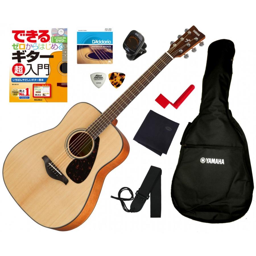 FG800 Yamaha アコースティックギター ケース、クリップチューナー付き FG800 Yamaha アコースティックギター ケース、クリップチューナー付き