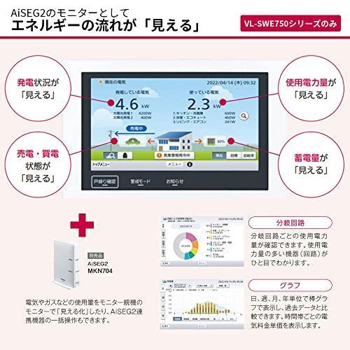 パナソニック/Panasonic ワイヤレスモニター付きテレビドアホン VL-SWE750KS 電源コード式 ドアホン・インターホン｜itoh-shop110｜04