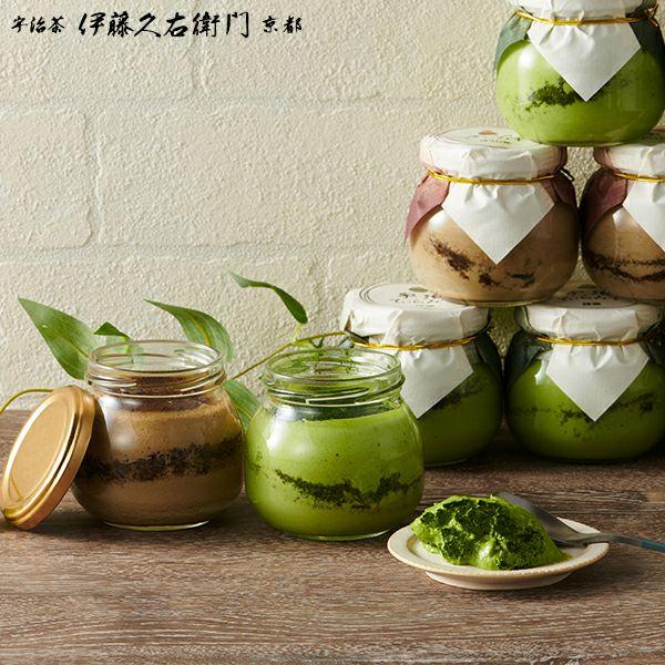 お歳暮 御歳暮 プレゼント ギフト お菓子 抹茶スイーツ スイーツ ティラミス 宇治抹茶 ほうじ茶 2種 4個入 伊藤久右衛門 あすつく | 伊藤久右衛門 | 06