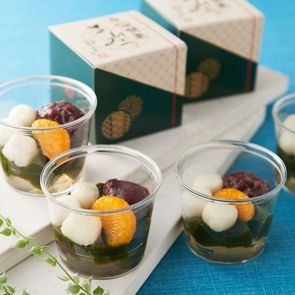 お歳暮 御歳暮 プレゼント ギフト お菓子 抹茶スイーツ 宇治抹茶あんみつ 冷凍 4個入 送料込み ギフト スイーツ 和菓子 抹茶 § 伊藤久右衛門 | 伊藤久右衛門 | 03