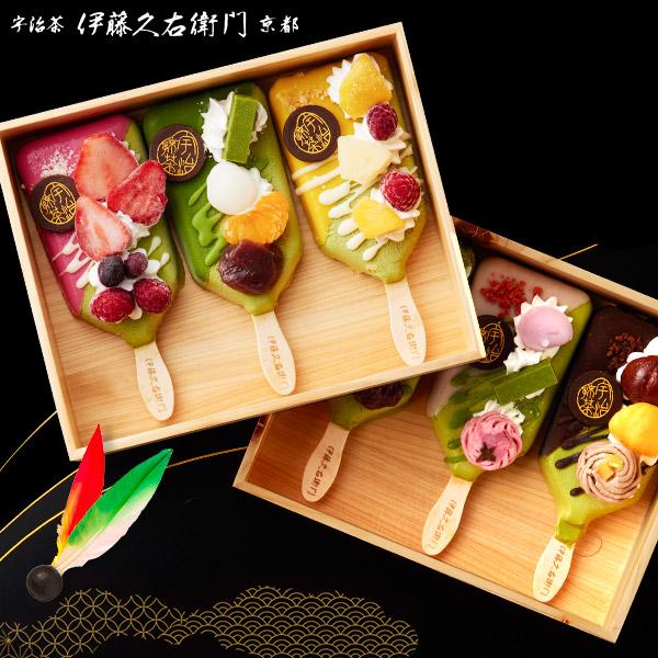 アイス お歳暮 御歳暮 プレゼント ギフト お菓子 抹茶スイーツ スイーツ アイスクリーム プレゼント 抹茶パフェアイスバー 5本入 伊藤久右衛門 あすつく | 伊藤久右衛門 | 11