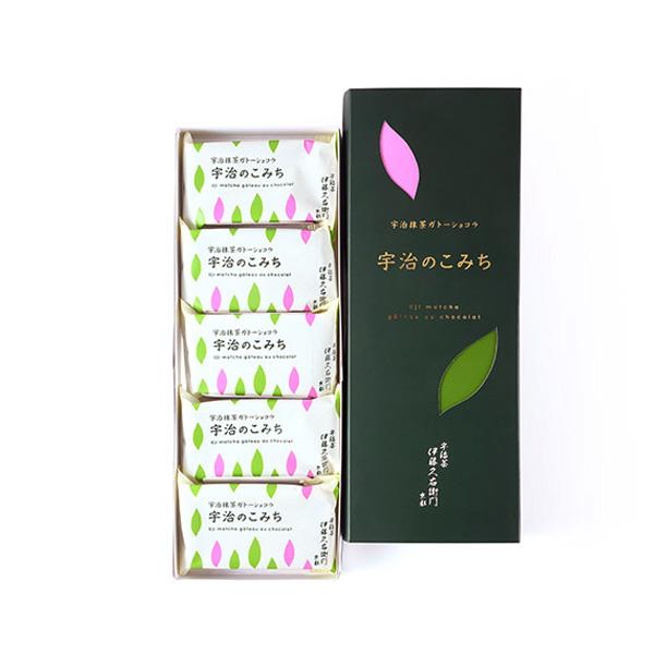 お歳暮 御歳暮 プレゼント ギフト お菓子 お茶 抹茶スイーツ スイーツ プレゼント ギフト 宇治抹茶 ほうじ茶 宇治のこみち5個入 あすつく | 伊藤久右衛門 | 07