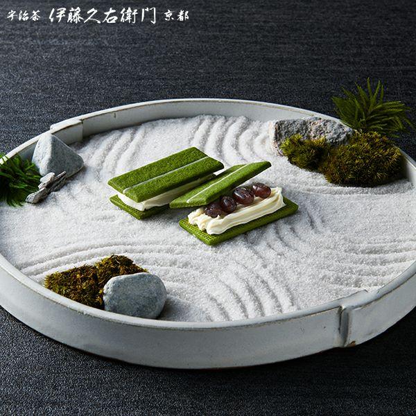 お歳暮 御歳暮 プレゼント ギフト お菓子 お茶 宇治抹茶バターサンド たくみがさね10個入【冷凍】【送料込み】【他商品との同梱不可】 § 伊藤久右衛門 あすつく | 伊藤久右衛門 | 05