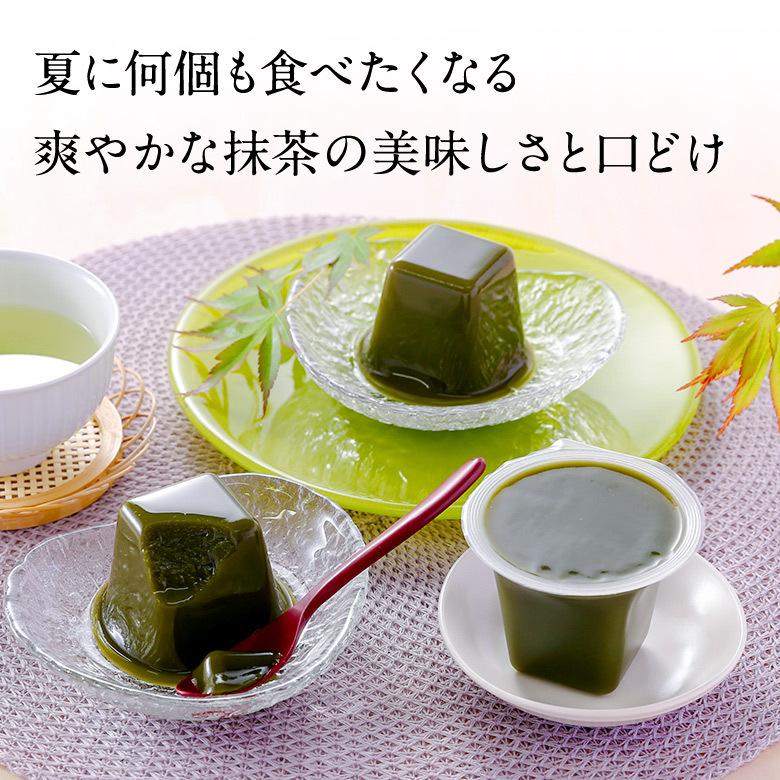 父の日 御中元 ギフト お菓子 プレゼント 抹茶スイーツ 抹茶生水ようかん 水羊羹 6個箱入 送料込み § 京都 お土産 お彼岸 お供え｜itohkyuemon｜04