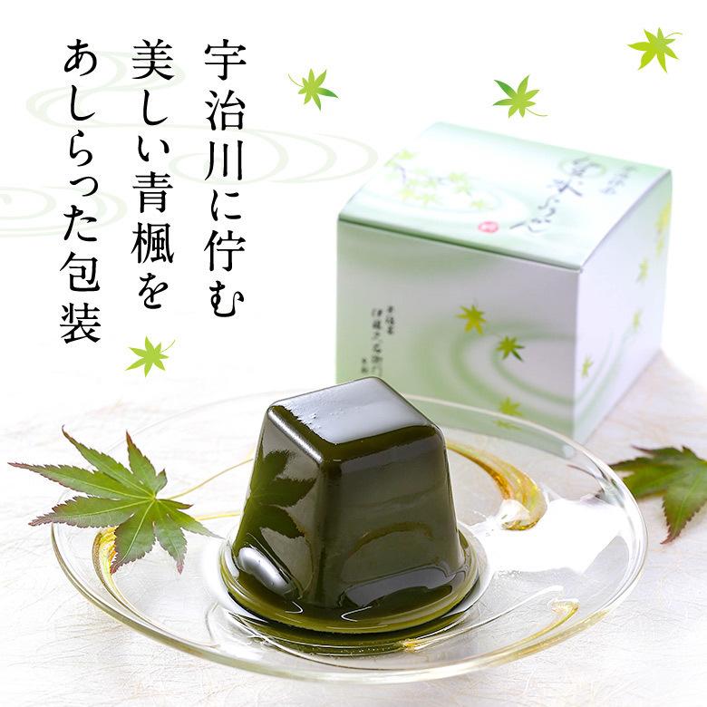 父の日 御中元 ギフト お菓子 プレゼント 抹茶スイーツ 抹茶生水ようかん 水羊羹 6個箱入 送料込み § 京都 お土産 お彼岸 お供え｜itohkyuemon｜06