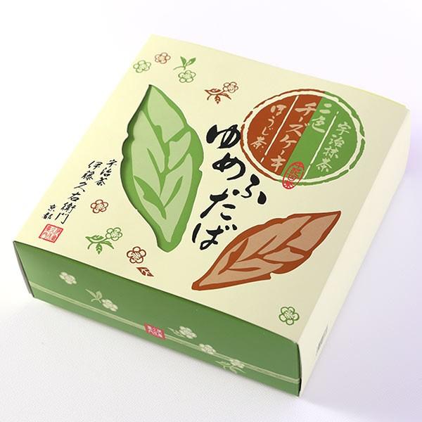御中元 お中元 帰省土産 夏ギフト お菓子 抹茶スイーツ スイーツ お中元 宇治抹茶＆宇治ほうじ茶チーズケーキ ゆめふたば § 京都 お土産 あすつく | 伊藤久右衛門 | 01