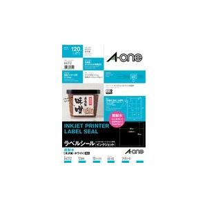 エーワン ラベルシール［インクジェット］ 超耐水光沢紙・ホワイト A4