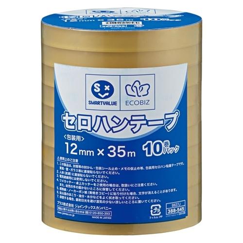 スマートバリュー セロハンテープ 12mm×35m 300巻 B637J-300 : イトー