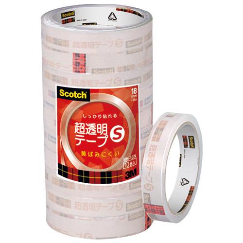スリーエム ジャパン　超透明テープS BK-18N 工業用包装 200巻