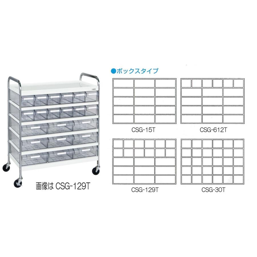 サカエ(SAKAE) CSワゴン 透明ボックス付 Dタイプ CSG-30T W820xD450xH1000mm|DIY、工具 サカエ(SAKAE) CSワゴン 透明ボックス付 Dタイプ CSG-30T W820xD450xH1000mm|DIY、工具