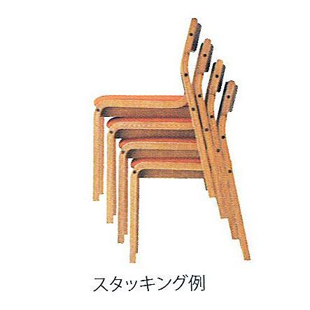 FKB-4シリーズ 木製チェア 肘なしタイプ 藤沢工業 TOKIO 2脚セット TOKIO【藤沢工業】 介護・福祉施設向け 木製スタッキングチェア