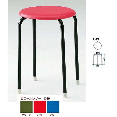TOKIO【藤沢工業】 丸イス 塗装脚タイプ ITO-C-19 : イトー事務機