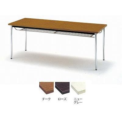 ＴＯＫＩＯ　ミーティングテーブル（会議用テーブル）　角型天板・共貼り・棚付・角脚タイプ　TD-1860TK W1800xD600xH700mm