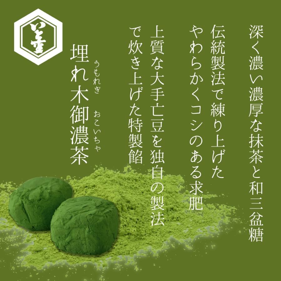 詰合せ 埋れ木二種12個入（埋れ木御濃茶6個 / 埋れ木6個） 抹茶 