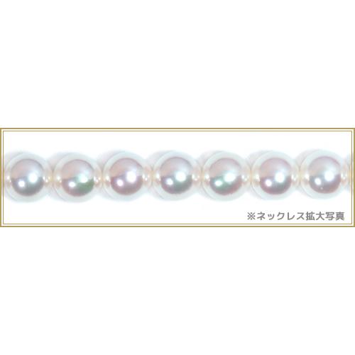 オーロラ天女・無調色あこや真珠ネックレス＜8〜8.5mm＞鑑別書付N 