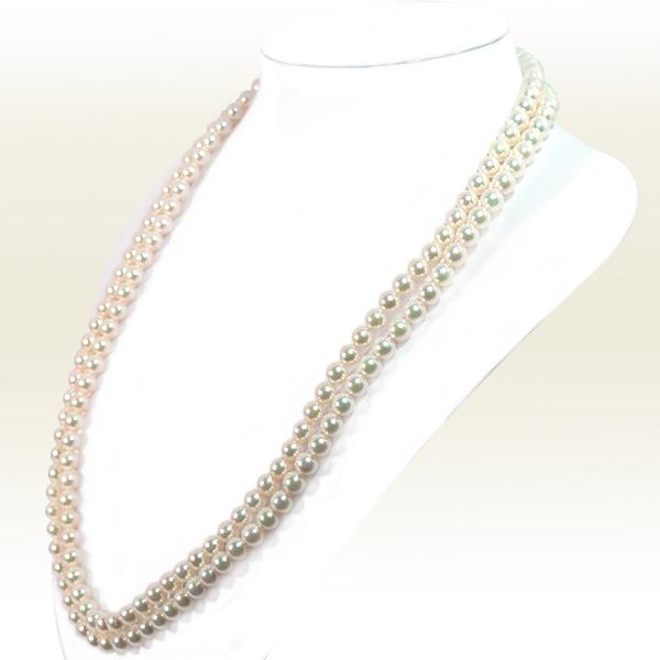 ロングネックレス(123cm)あこや真珠ネックレス＜6.5〜7mm＞N-12285 