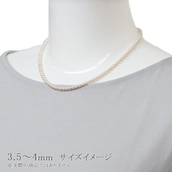 あこや真珠ベビーパールネックレス＜3.5〜4mm＞アジャスター・K18YG N