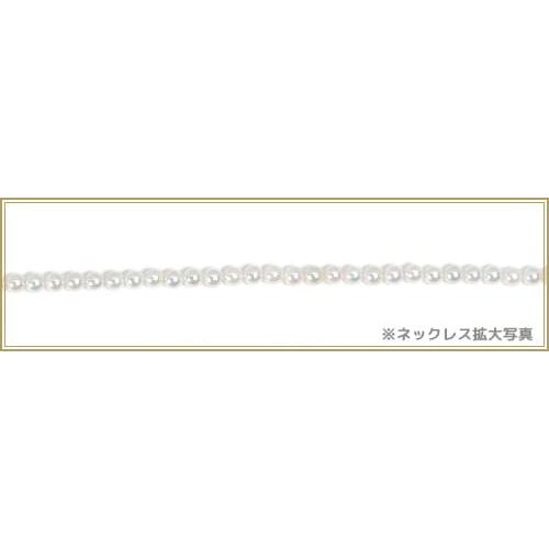 あこや真珠ベビーパールネックレス＜2.5〜3mm＞アジャスター・シルバー N-12929の画像