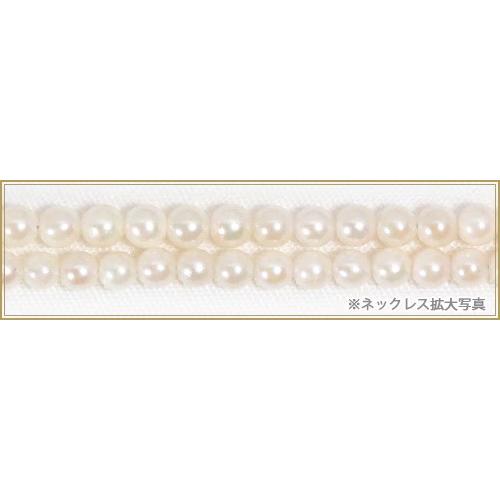 ベビーパールロングネックレス(105.5cm)あこや真珠ネックレス＜3〜3.5mm＞N-12965の画像