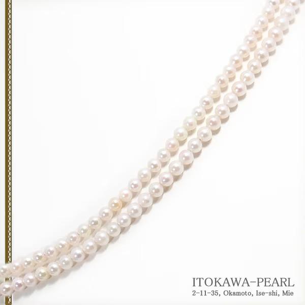 ベビーパールロングネックレス(82cm)あこや真珠ネックレス＜3〜3.5mm＞N-12992の画像
