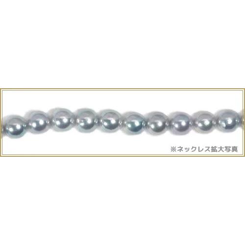 グレー系２点セットあこや真珠ネックレス＜8mm＞NE-2468_3