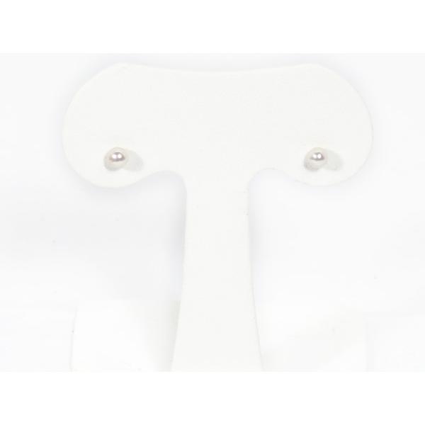 3634：あこや真珠ピアス＜4mm＞スタッド・K14WG PE-7450 あこや真珠ピアス＜4mm＞スタッド・K14WG PE-7450 : 糸川真珠