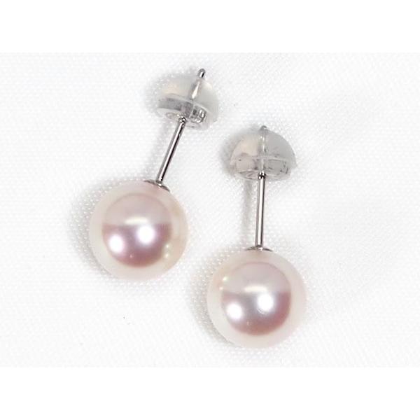 花珠真珠あこや真珠ピアス＜8.1mm＞スタッド・PT900 PE-7623_2