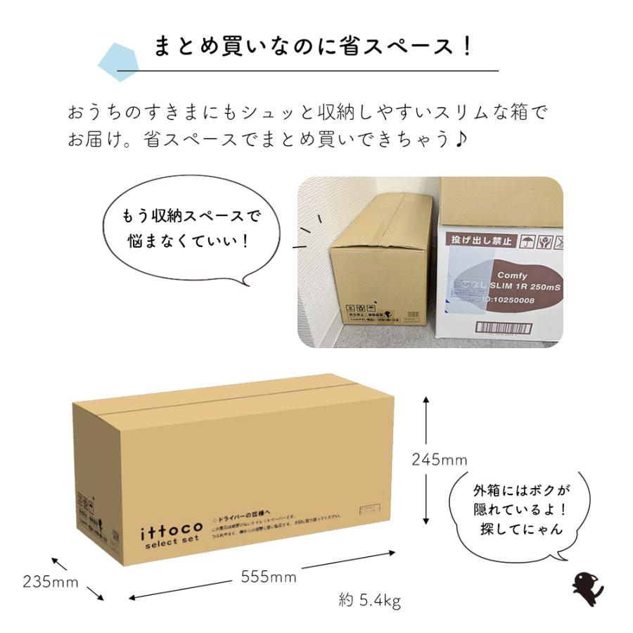 トイレットペーパー ティッシュ 詰め合わせ イットコセレクトセット 150m 3倍 芯なし 200組 業務用 防災 備蓄 10001154 KS | イトマン | 07