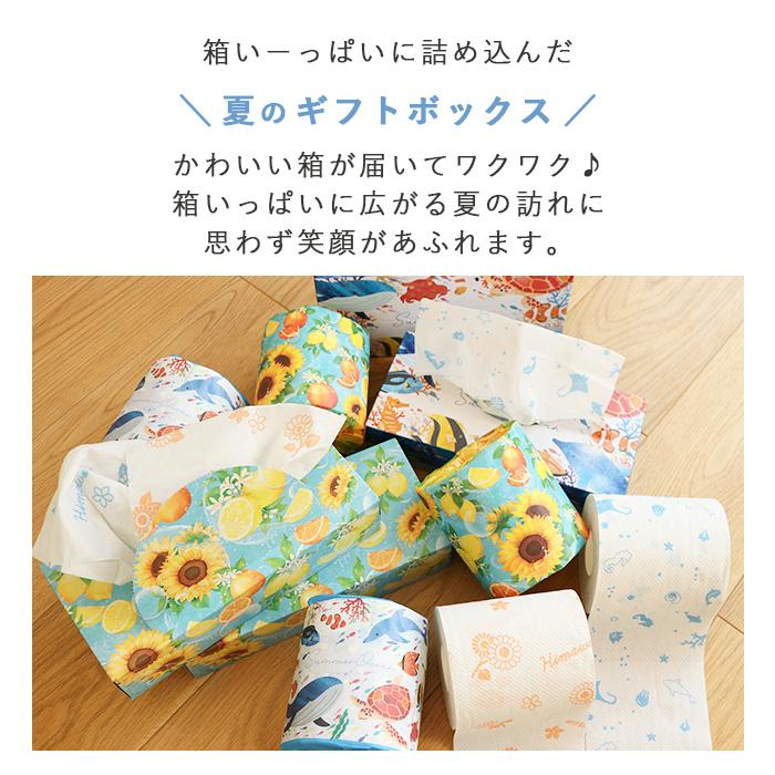 お中元 ギフトセット トイレットペーパー ティッシュ 詰め合わせ 2026年夏 コンパクトサイズ 10001167 ご挨拶 | イトマン | 02