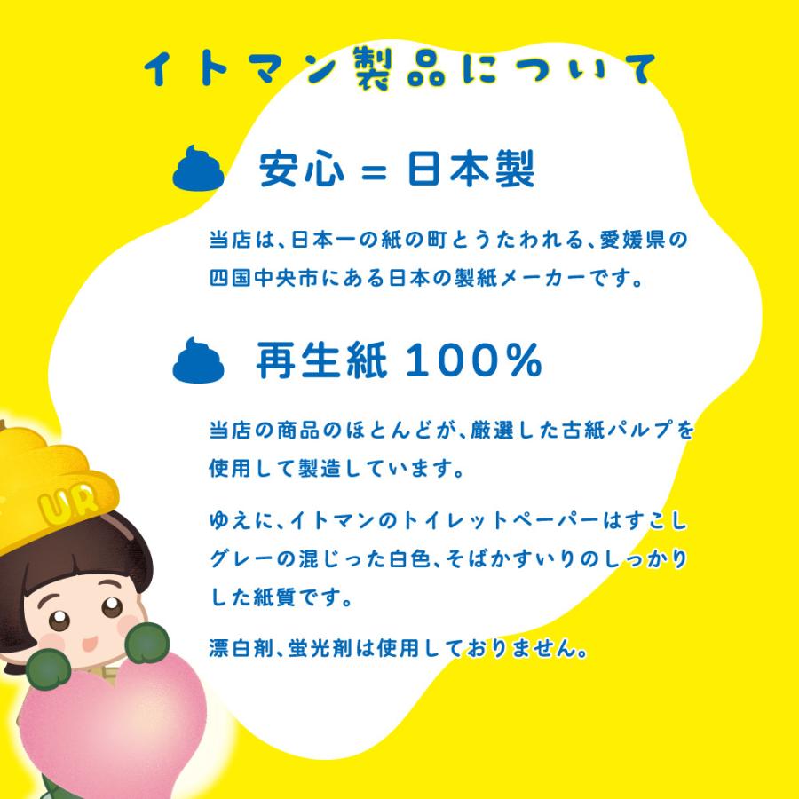 イトマン 絵本のように楽しい トイレットペーパー うんち プリント 30