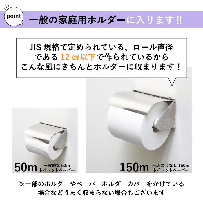 イトマン トイレットペーパー 3倍巻き シングル 業務用 150m 芯なし 1