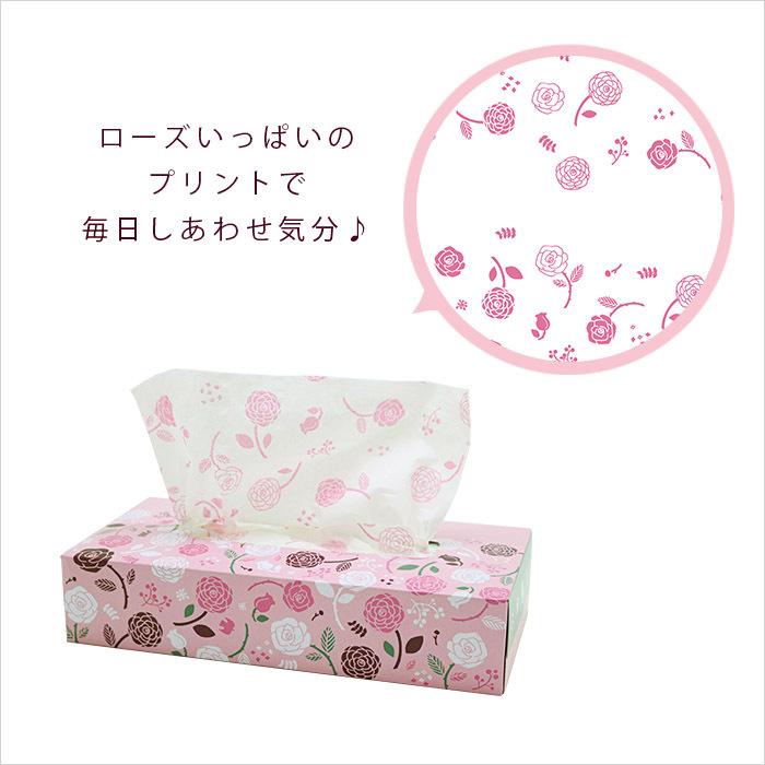 ティッシュボックス ローズガーデン 1組 ダブル 60個入 1112 花柄プリント 箱買い ギフト 熨斗対応 送料無料 1112 イトマンダイレクト Yahoo 店 通販 Yahoo ショッピング