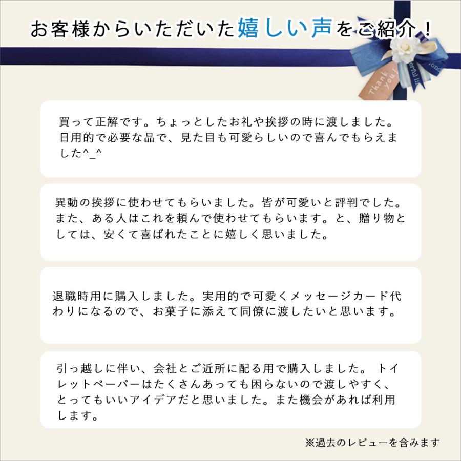 気持ちが伝わるノベルティ ティッシュ ありがとう 箱 青リボン 60個 20120142 販促品 粗品 ギフト | イトマン | 08