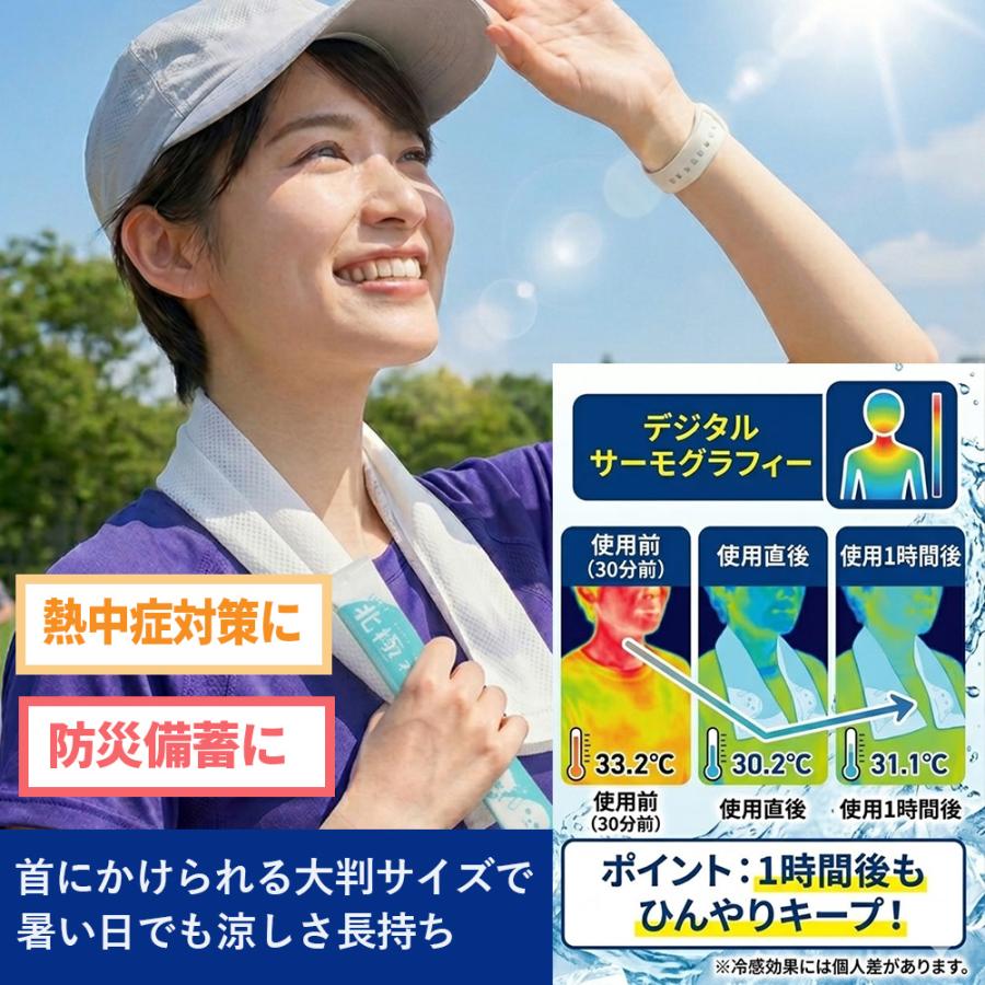 イトマン ひんやりタオル 冷感シート 使い捨て 200本 まるで北極ネック