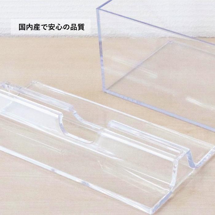 「ポイント最大19倍〜3/1」 ペーパータオルホルダー 透明 ワイドディープサイズ デスコ DESCO 76001007 日本製 中判 蝶プラ工業 ティッシュケース _IST |  | 03