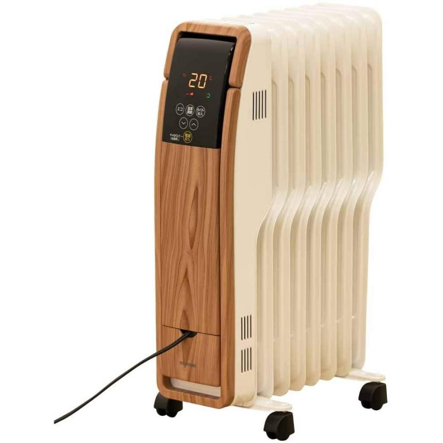 アイリスオーヤマ おすすめ特集 オイルヒーター 足元 暖房器具 タイマー付 木目ナチュラル Poh S18m Ml 8畳用 温度調節機能 3段階