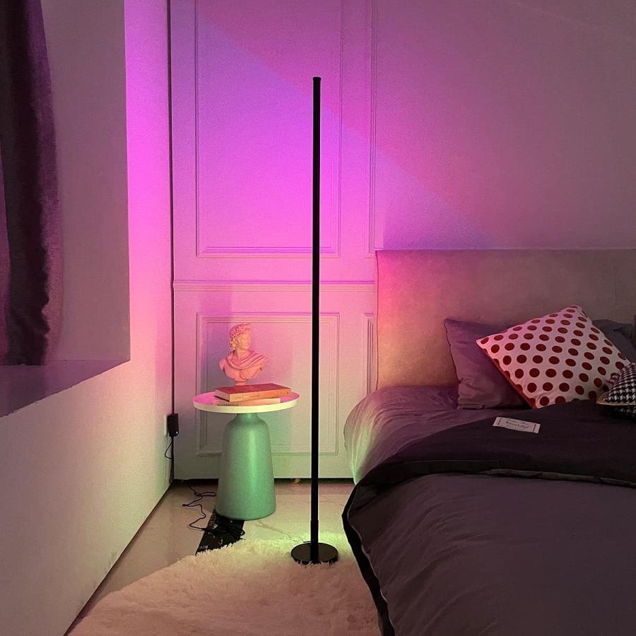 LVYUAN フロアライトフロアランプ 間接照明 おしゃれ スタンドライト RGB 変色 LED フロアスタンド リモコン 創意 北欧 和風 寝室 居